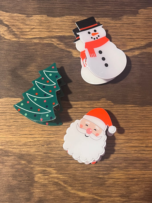 Christmas Claw Clips