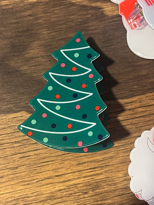 Christmas Claw Clips